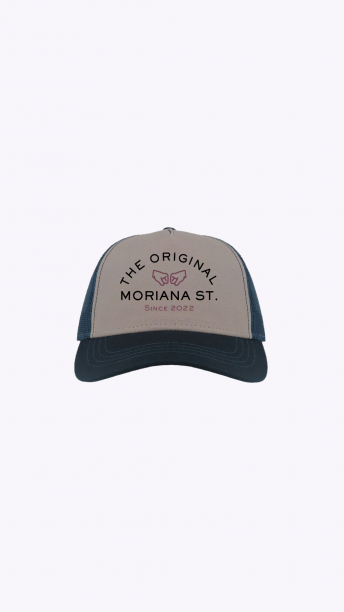 Gorra Moriana Trucker Gris Marino