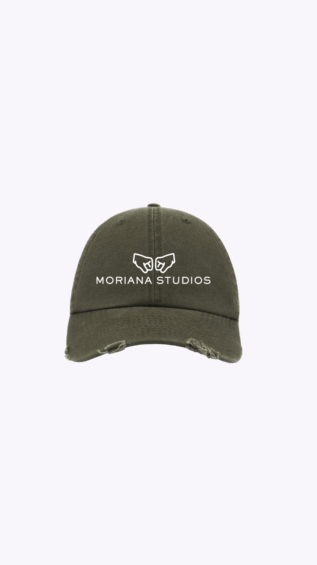 Gorra Moriana Destroyed Verde Oliva - Imagen 2