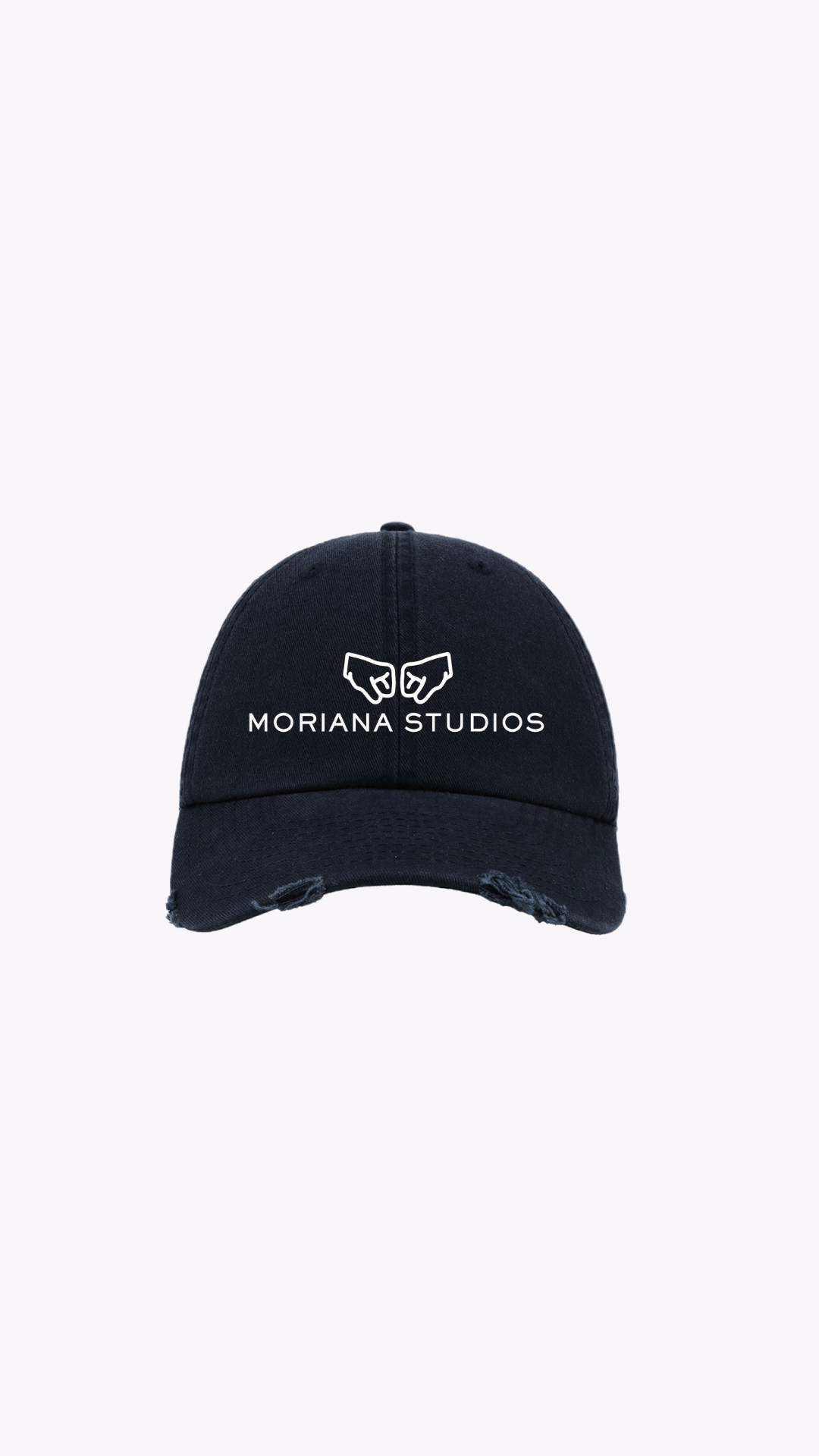 Gorra Moriana Destroyed Azul Navy - Imagen 2