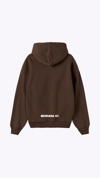 Moriana Brown Oversized Hoodie
