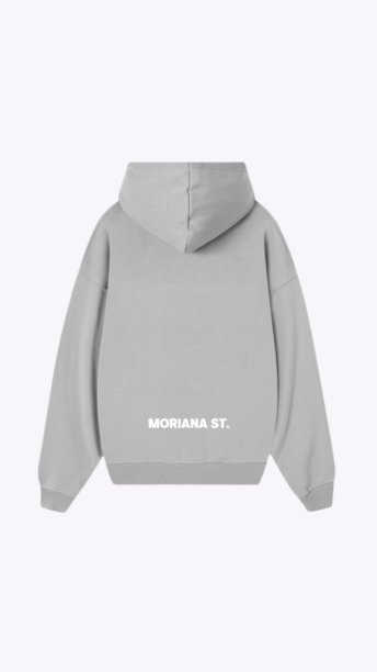 Moriana Grey Oversized Hoodie
