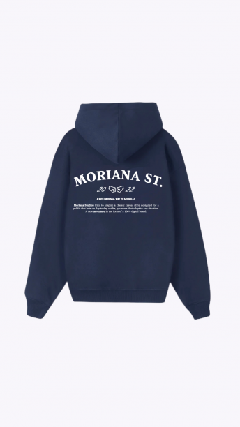 MS Limited Navy Oversized Hoodie