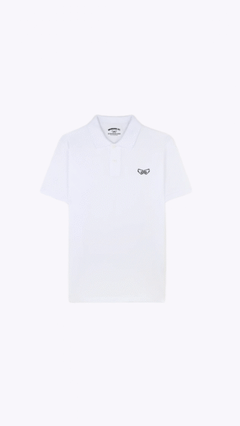 Polo Clásico MS Blanco Unisex