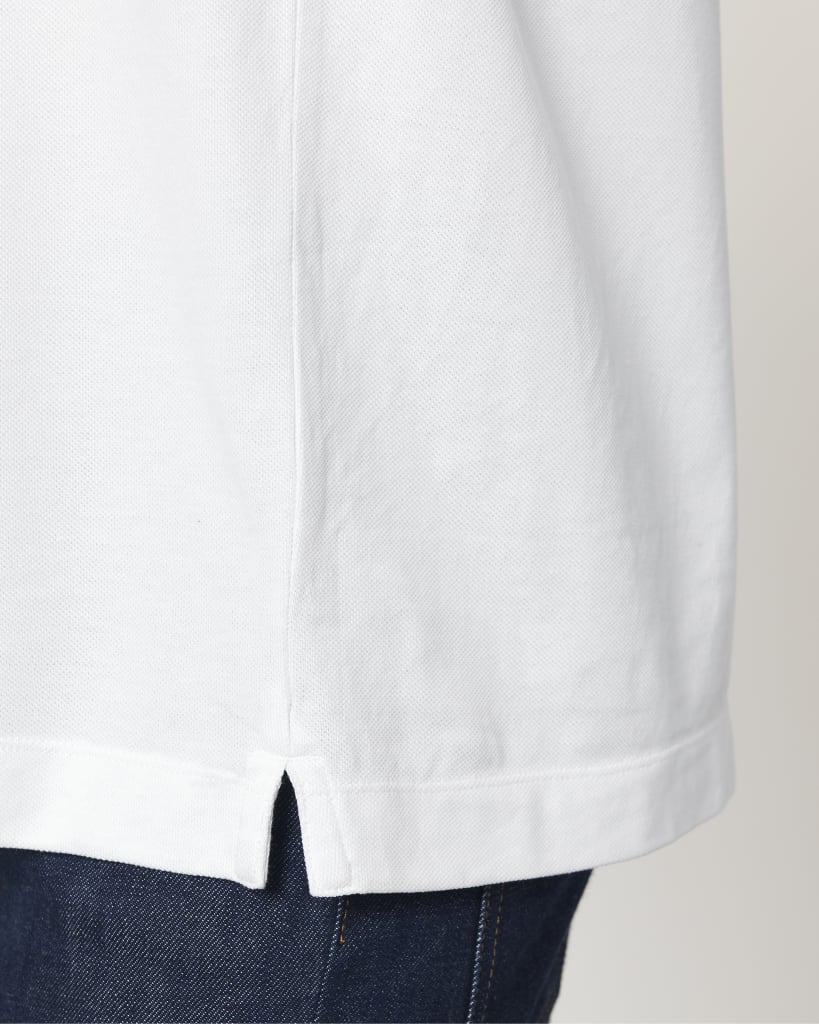 Polo Clásico MS Blanco Unisex - Imagen 3