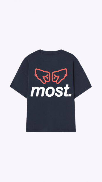 Camiseta MS Most Navy Oversized