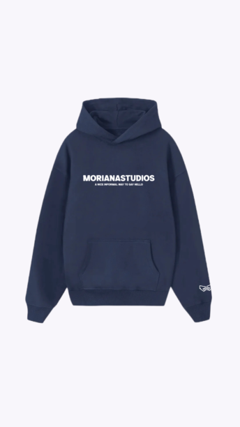Moriana Fun Navy Oversized Hoodie