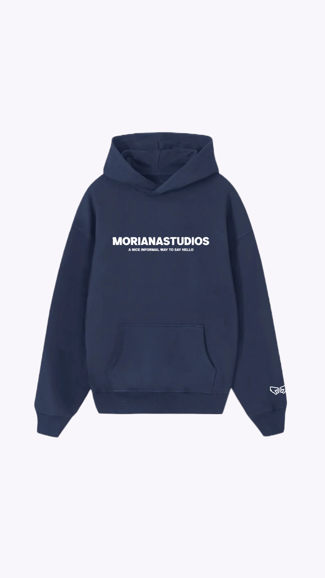Moriana Fun Navy Oversized Hoodie