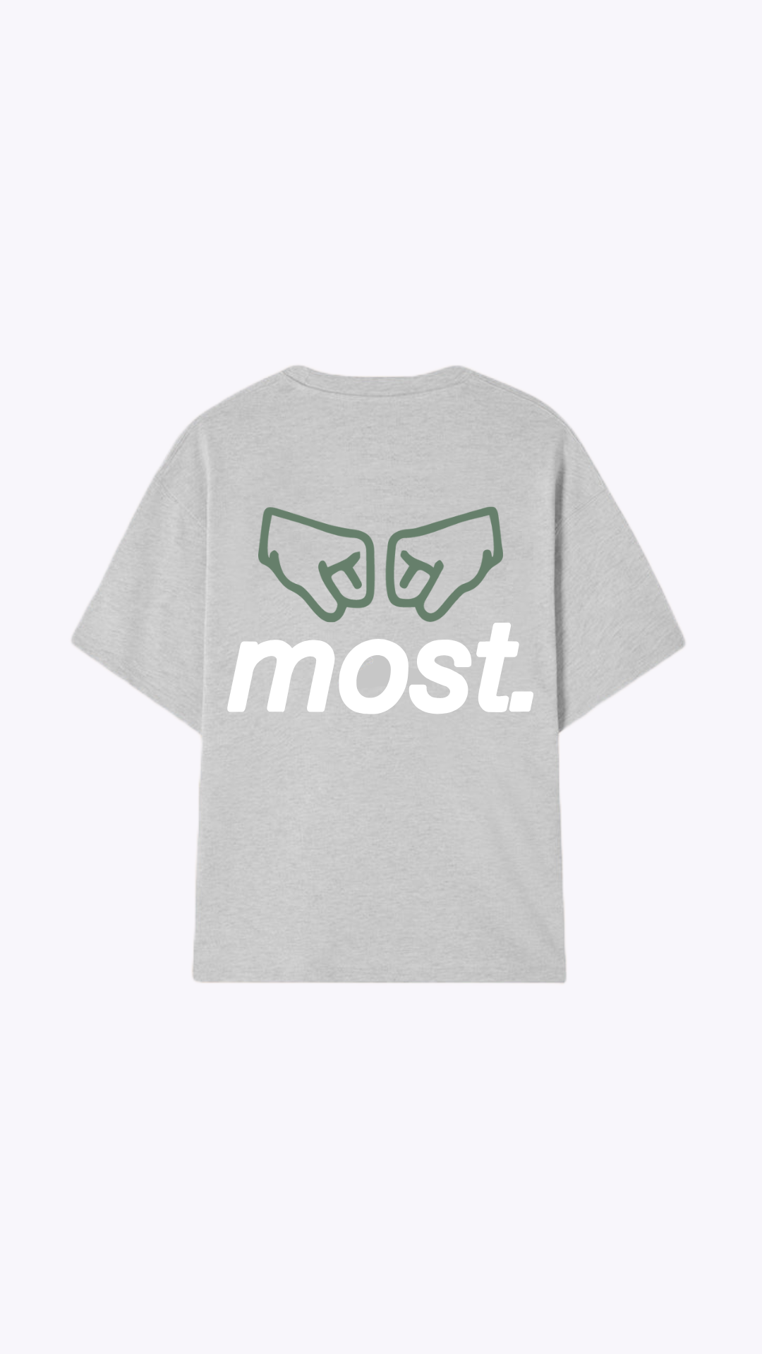 Camiseta MS Most Grey Oversized - Imagen 2