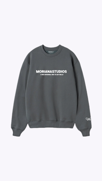 Moriana Fun Ebony Oversized Crewneck