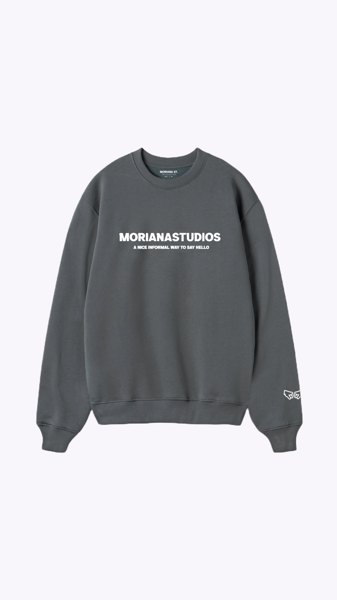 Moriana Fun Ebony Oversized Crewneck