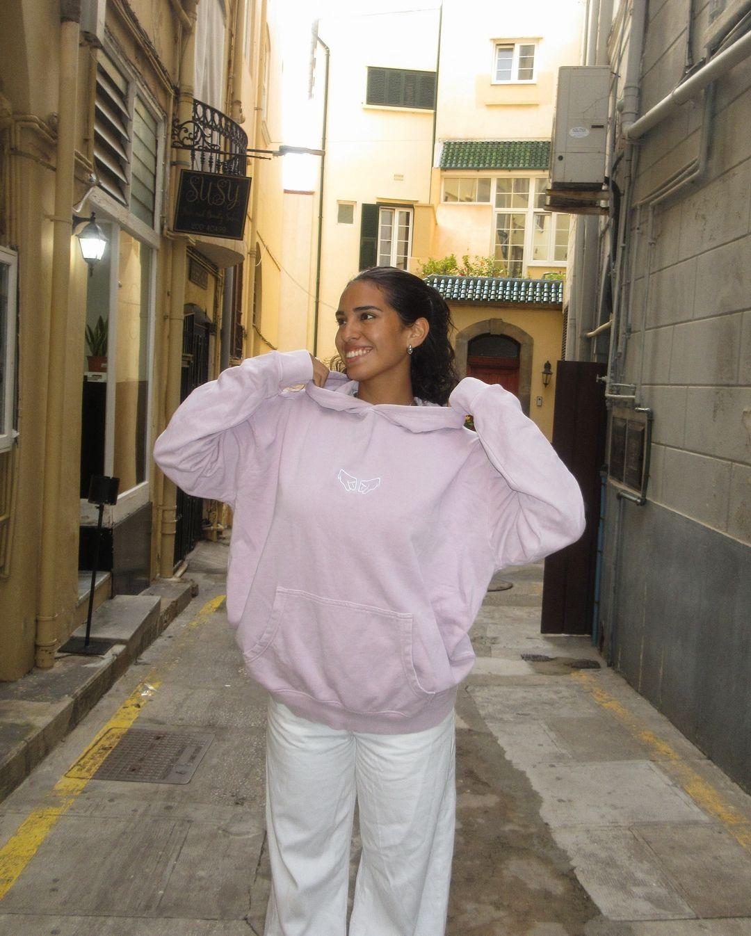 Moriana Dawn Rosé Oversized Hoodie - Imagen 4