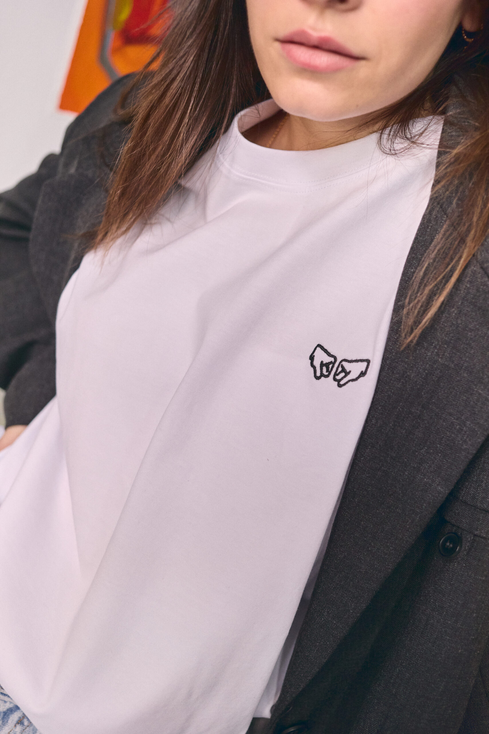 Camiseta Moriana Clásica Blanca Relaxed - Imagen 8