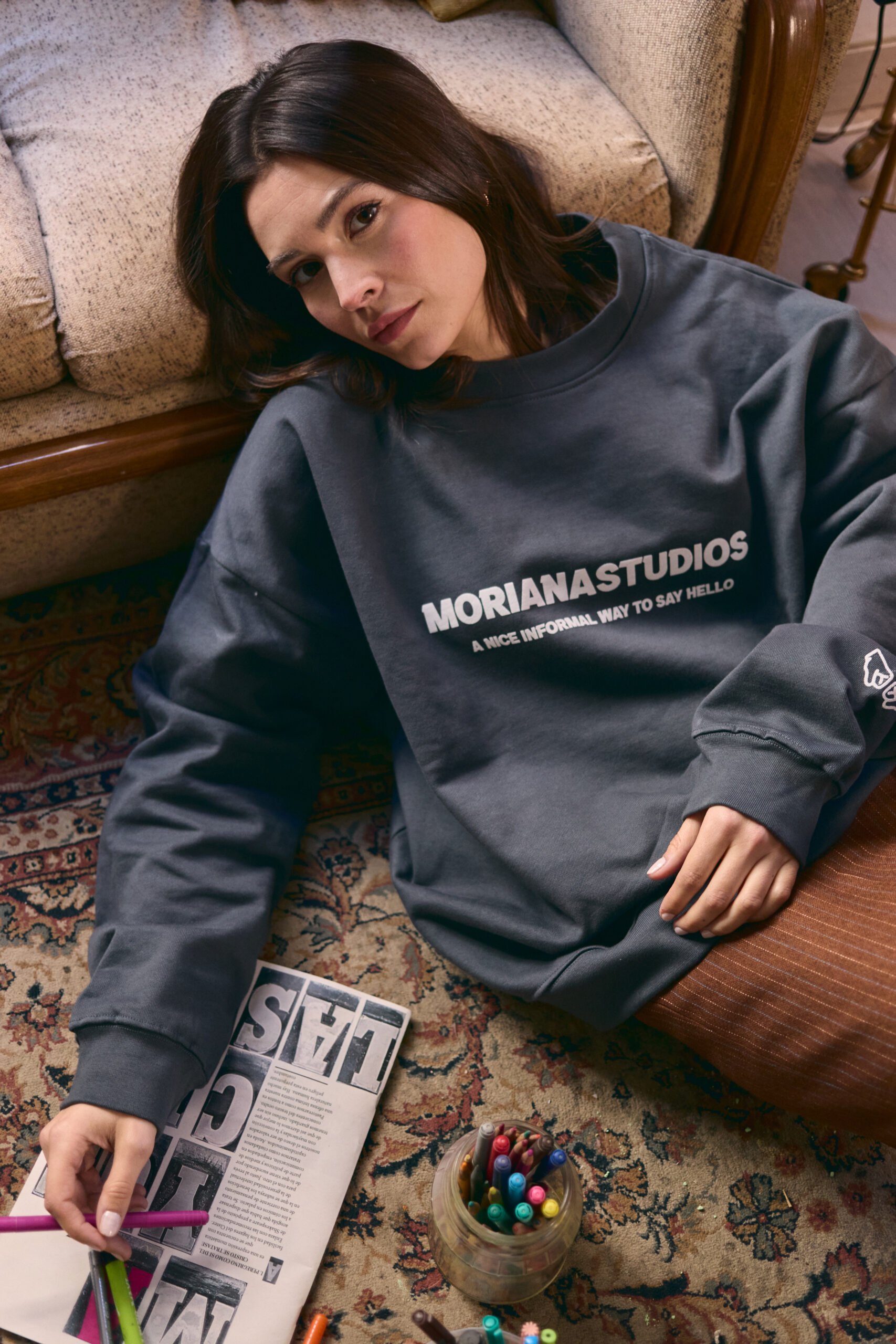 Moriana Fun Ebony Oversized Crewneck - Imagen 6