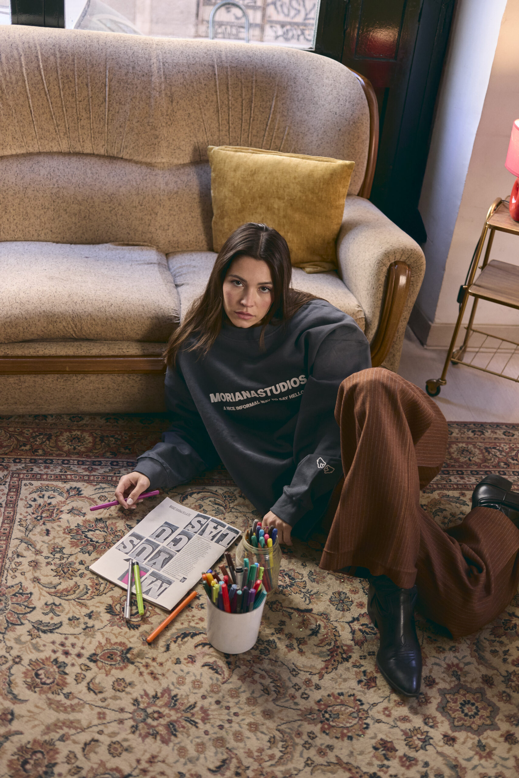 Moriana Fun Ebony Oversized Crewneck - Imagen 4