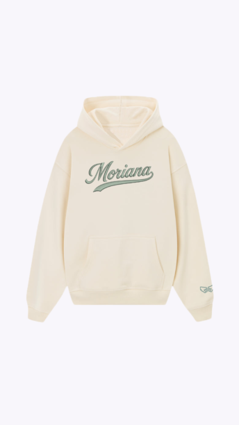 Moriana Logo Raw Oversized Hoodie
