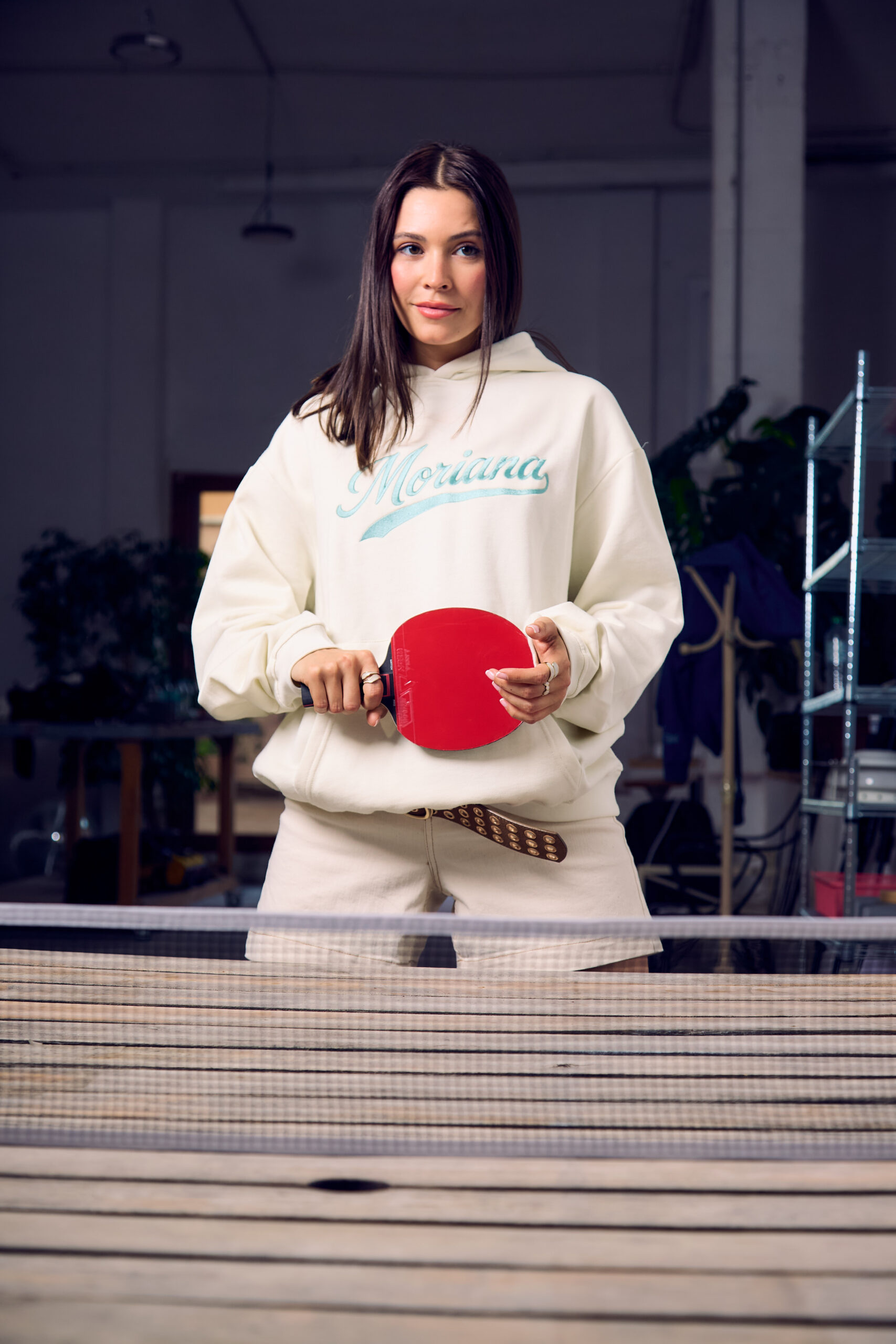 Moriana Logo Raw Oversized Hoodie - Imagen 7