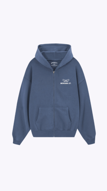 Moriana Aqua Denim Oversized Zipper