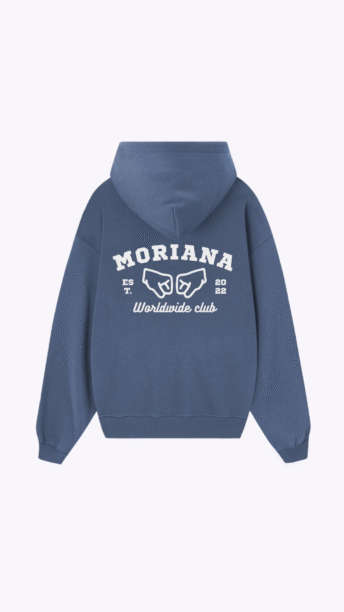 Moriana Aqua Denim Oversized Zipper