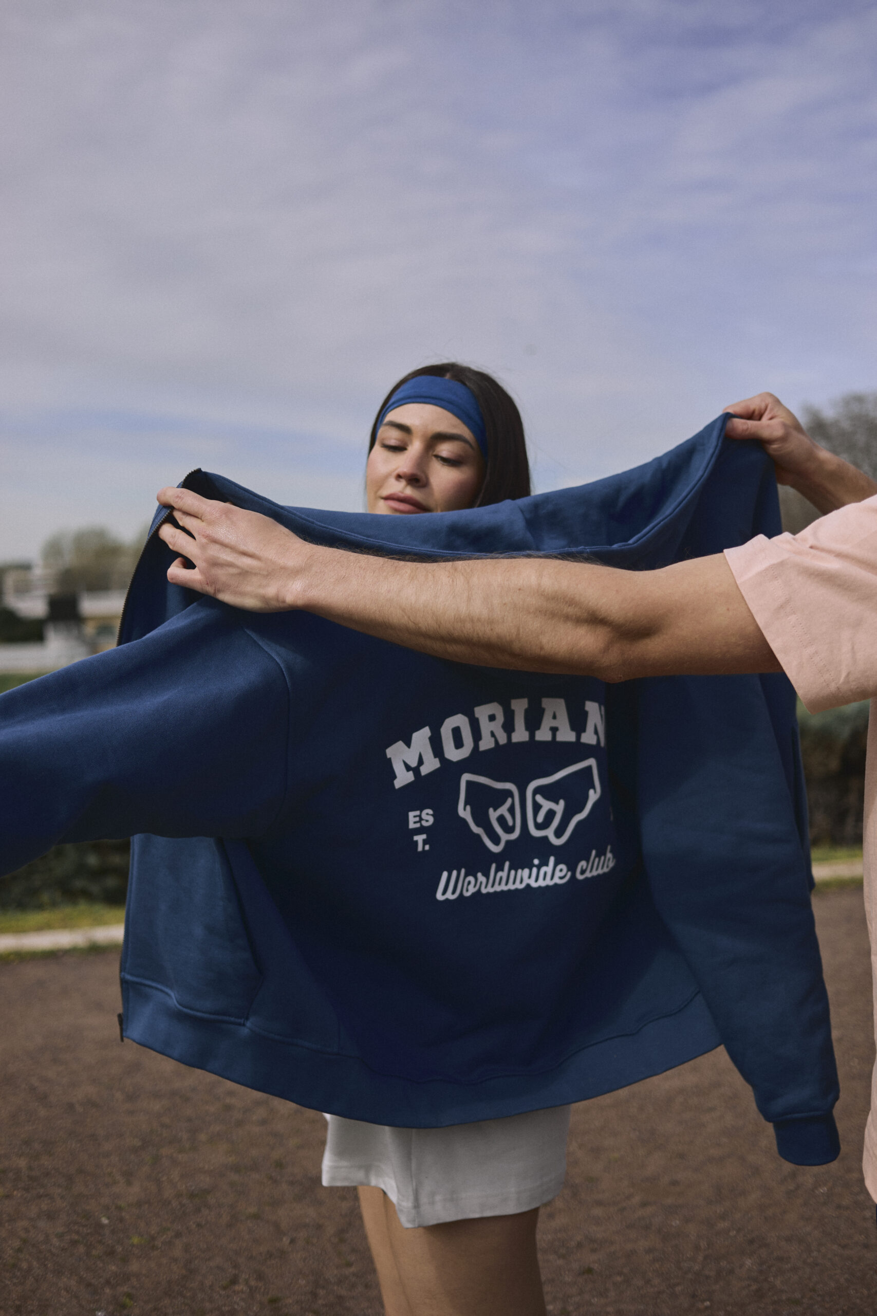 Moriana Aqua Denim Oversized Zipper - Imagen 10