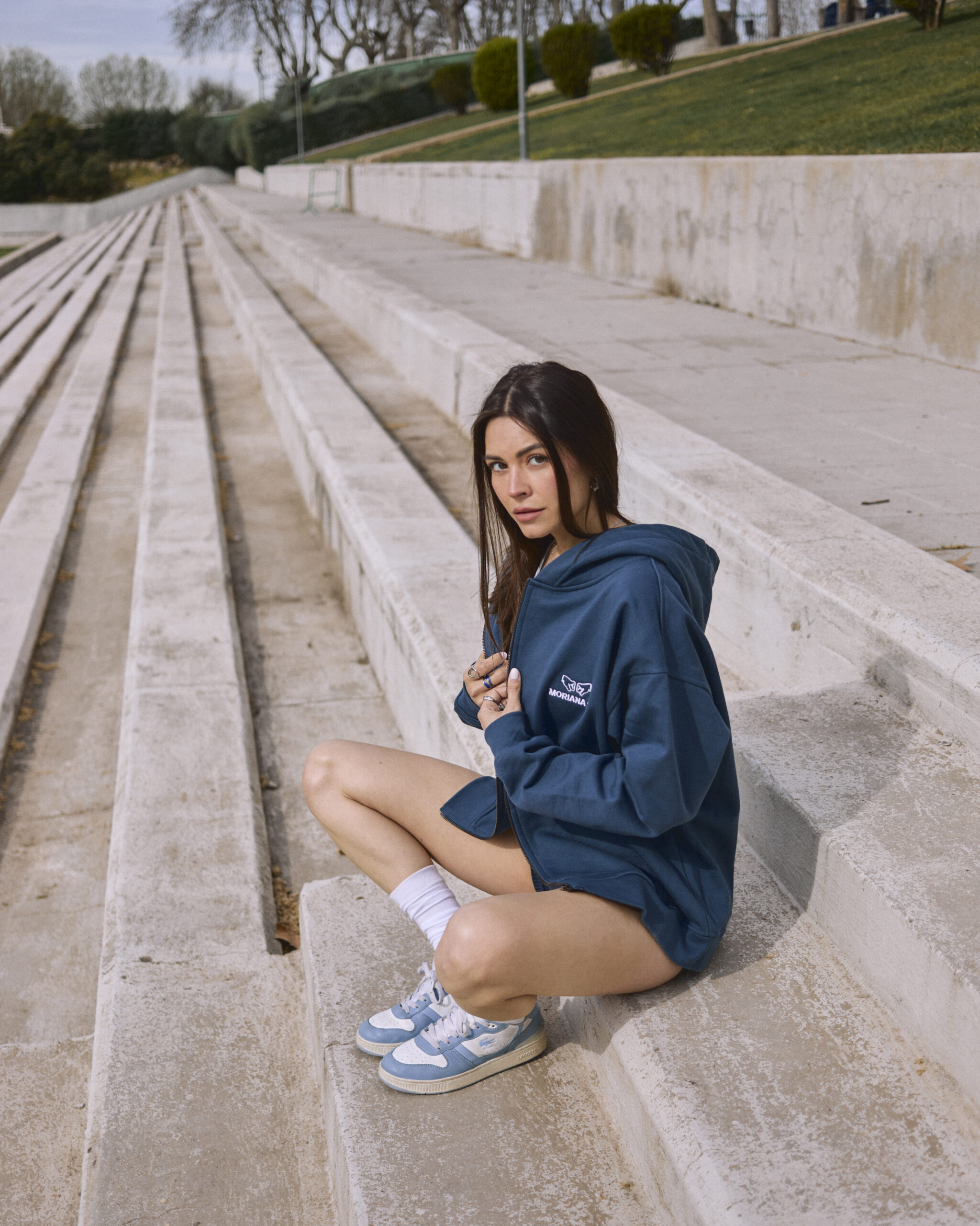 Moriana Aqua Denim Oversized Zipper - Imagen 3