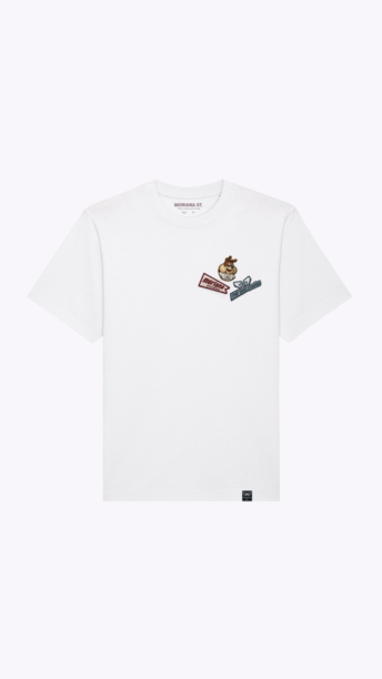 Camiseta MS Bulldog Blanca Relaxed