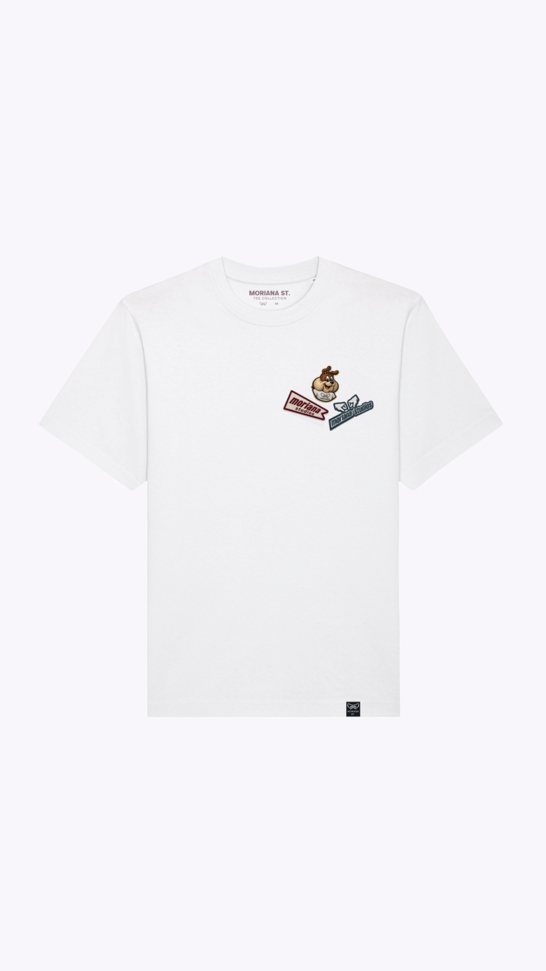 Camiseta MS Bulldog Blanca Relaxed