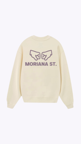 Moriana Natural Oversized Crewneck