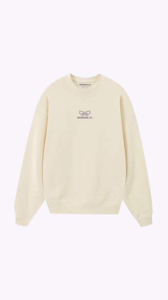 Moriana Natural Oversized Crewneck