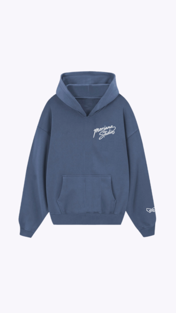 Moriana Studios Blue Oversized Hoodie