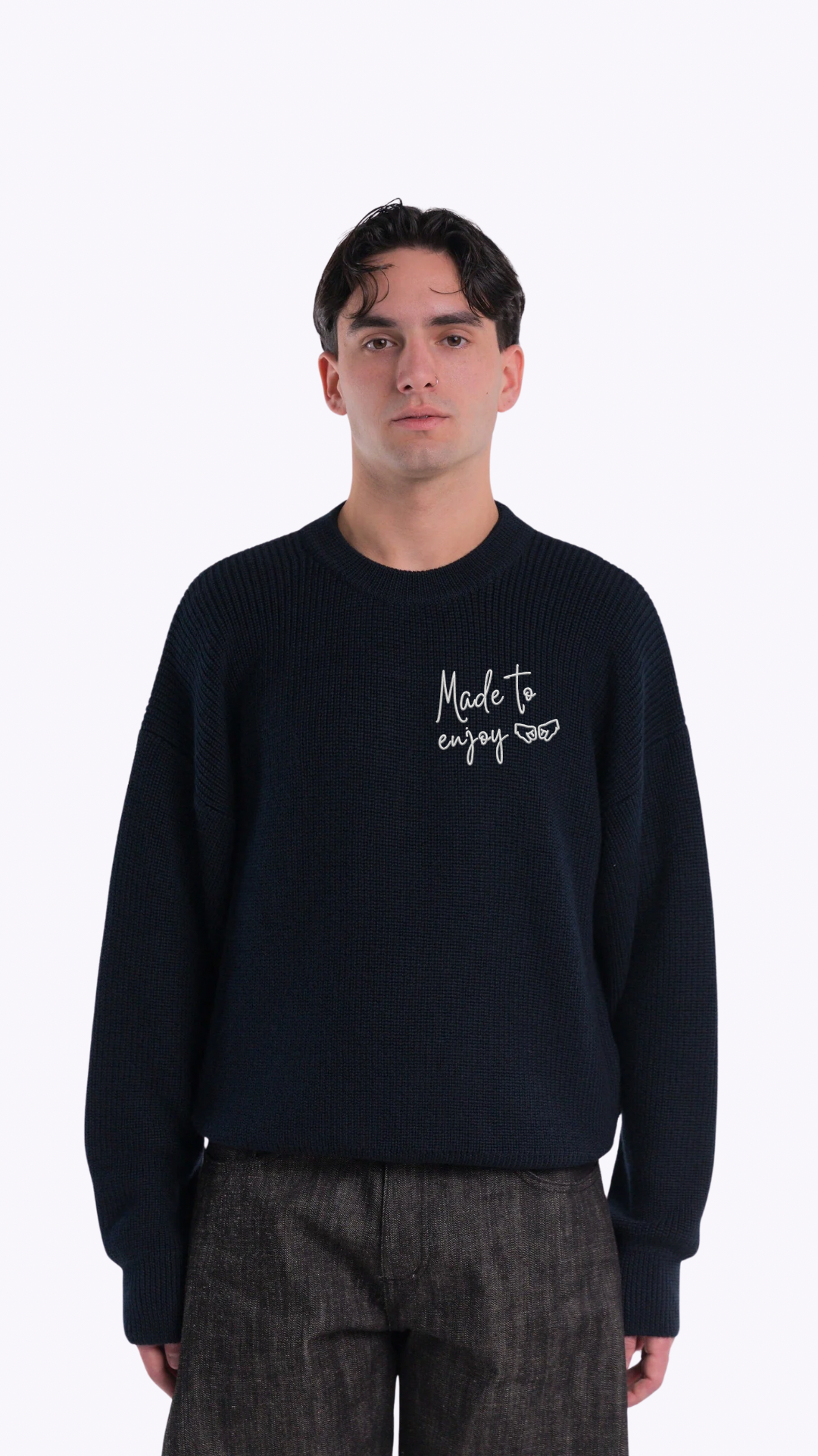 Jersey de Punto Made to Enjoy Azul Navy - Imagen 3